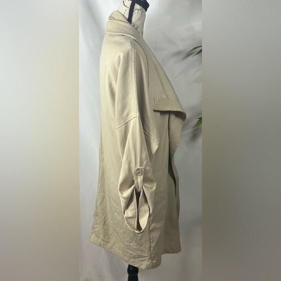 Max Studio Beige Trench Coat - Picture 4 of 9
